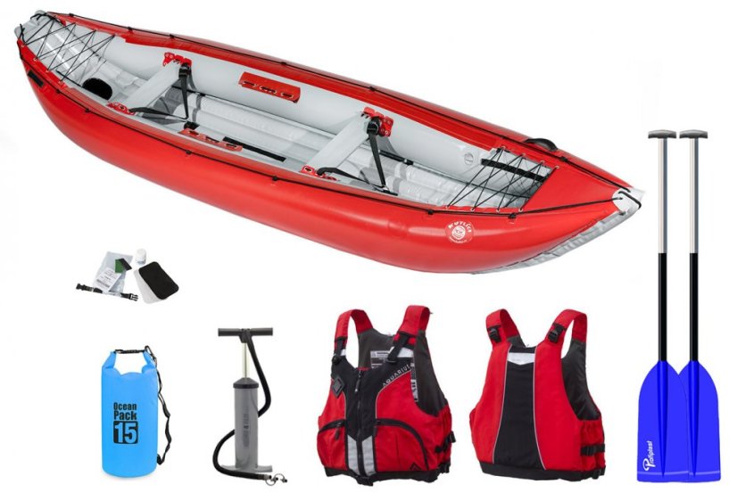 Kánoe Kutlíci RIO set 3 - Barva: Červená