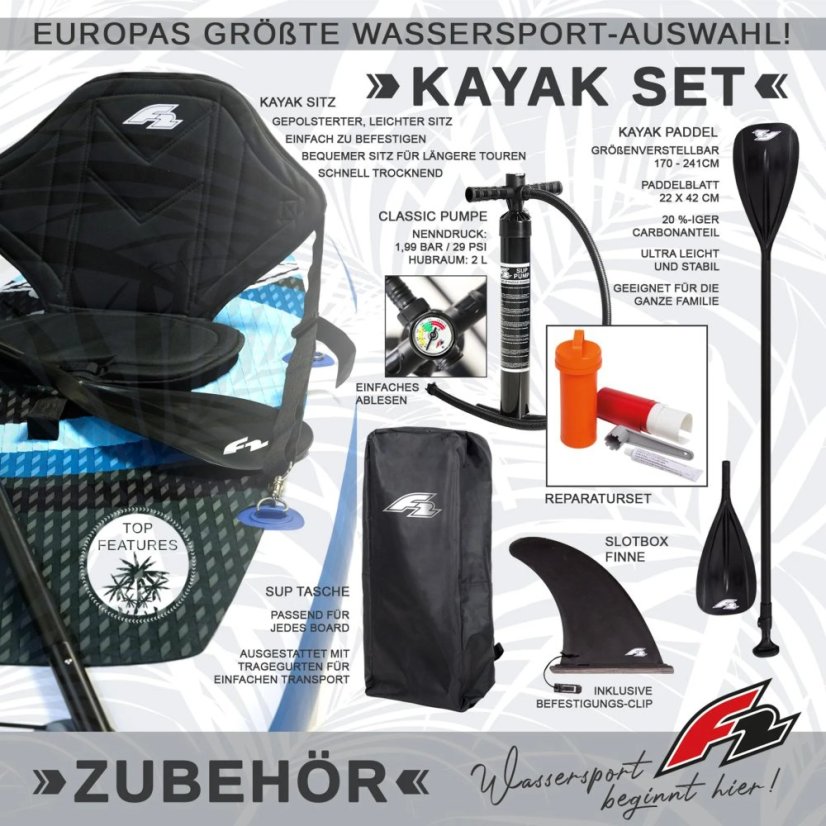 paddleboard F2 Sector Combo 12'2'' RED