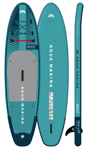 Paddleboard AQUA MARINA Beast 10'6''x32''x6'' AQUA SPLASH