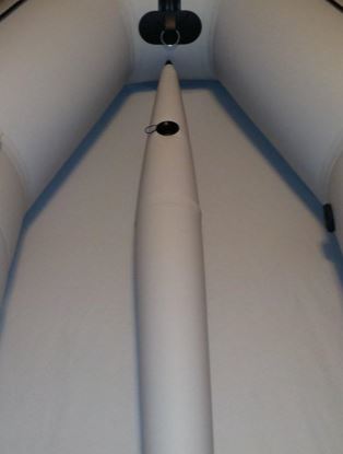 Člun Kolibri KM-260 D šedý, nafukovací kýl, pevná podlaha