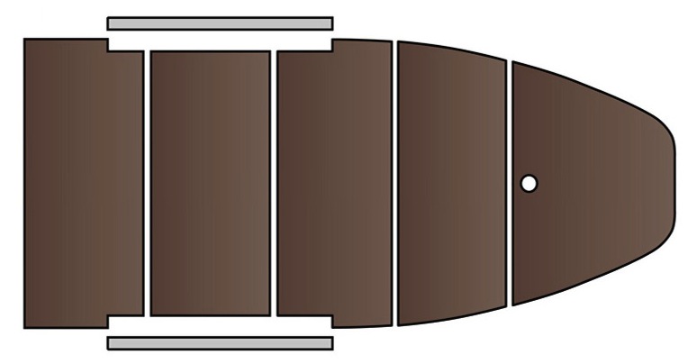 Člun Kolibri KM-330 D šedý, hliníková podlaha