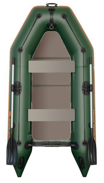 Člun Kolibri KM-260 D zelený, nafukovací  kýl, pevná podlaha