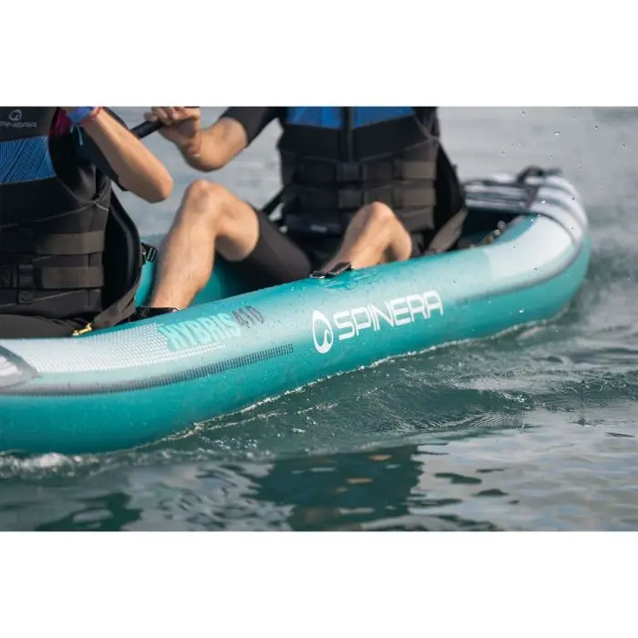 Inflatable kayak SPINERA Hybris 410 - Pádlo v sadě: 2x paddle kayak SCOPREGA KWB FIBERGLASS ADJ 210-240 cm