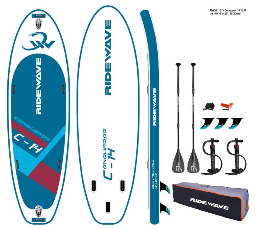 Skupinový paddleboard RIDEWAVE Conqueror C-14
