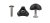 Screw with nut for GUMOTEX seats