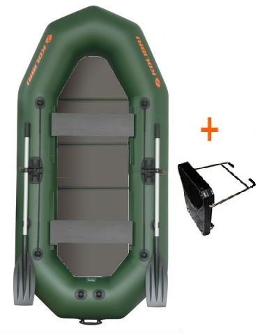 Člun Kolibri K-270 TP profi, pevná podlaha + Držák motoru - Colour: Green