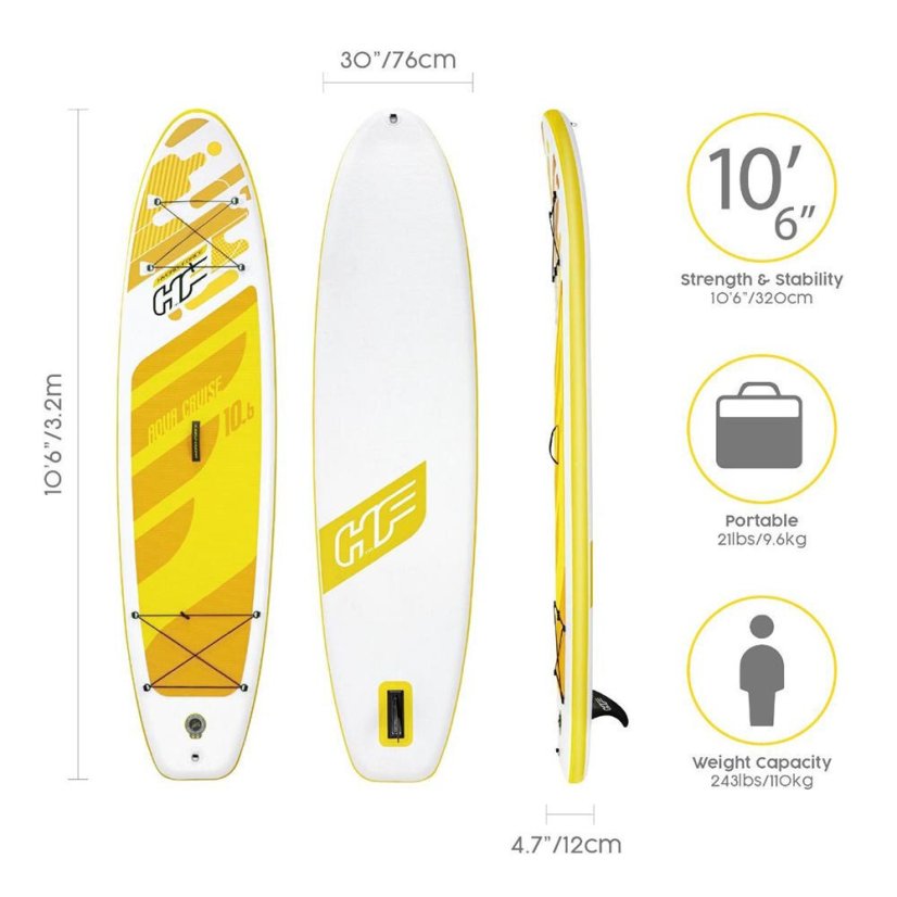 Paddleboard HYDROFORCE Aqua Cruiser 3Tech 10'6''x30''x5''