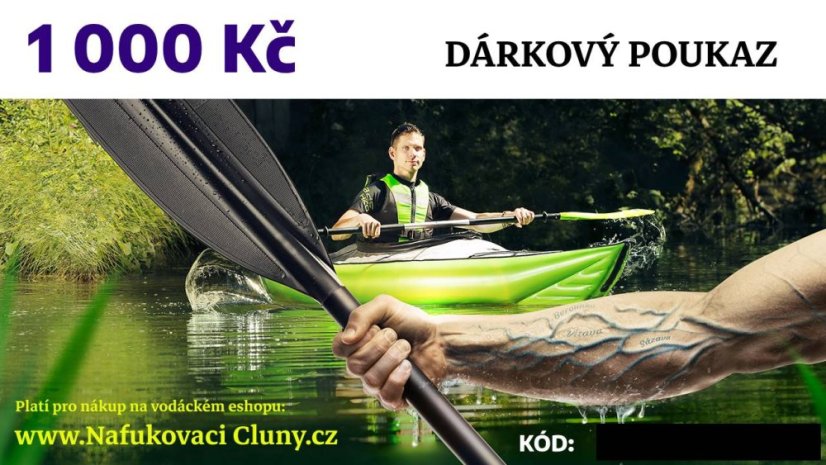 DÁRKOVÝ POUKAZ PRO VODÁKA 1 000 Kč