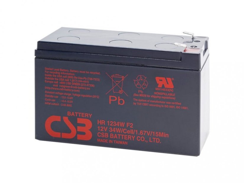 CSB Baterie HR1234W F2, 12V, 9Ah