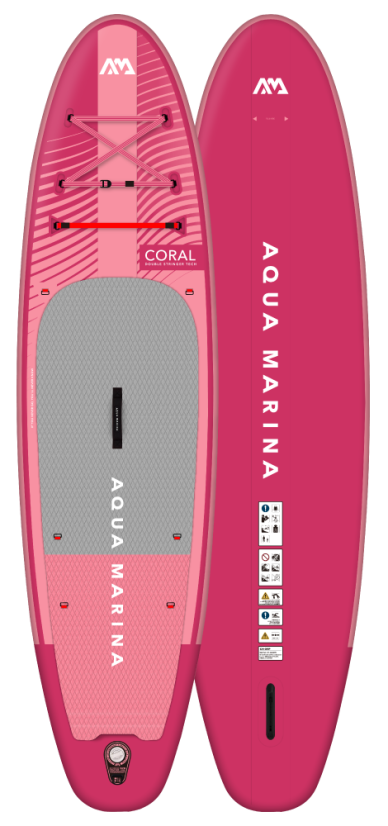 Paddleboard AQUA MARINA Coral 10'2''x31''x5'' RASPBERRY-Rozbaleno