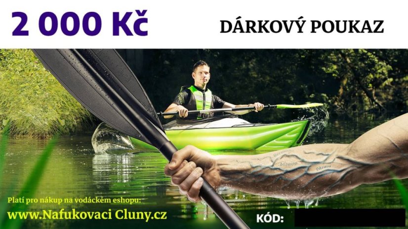 DÁRKOVÝ POUKAZ PRO VODÁKA 2 000 Kč