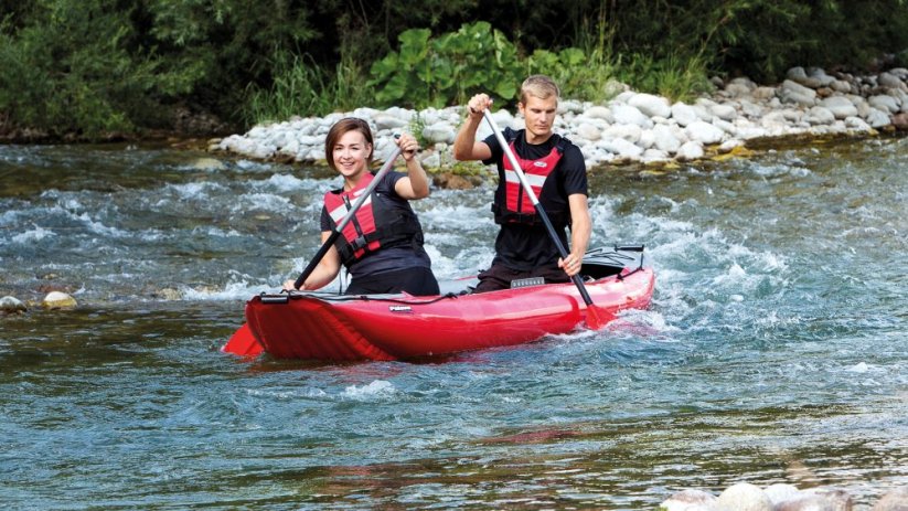 KANOE PÁLAVA GUMOTEX kompletní set - Barva: Zelená