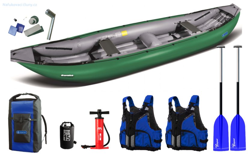 CANOE BARAKA GUMOTEX Complete Set - Colour: Green