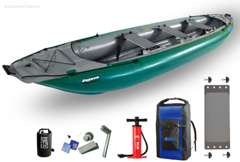 KANOE PÁLAVA GUMOTEX Set pro 3 osoby