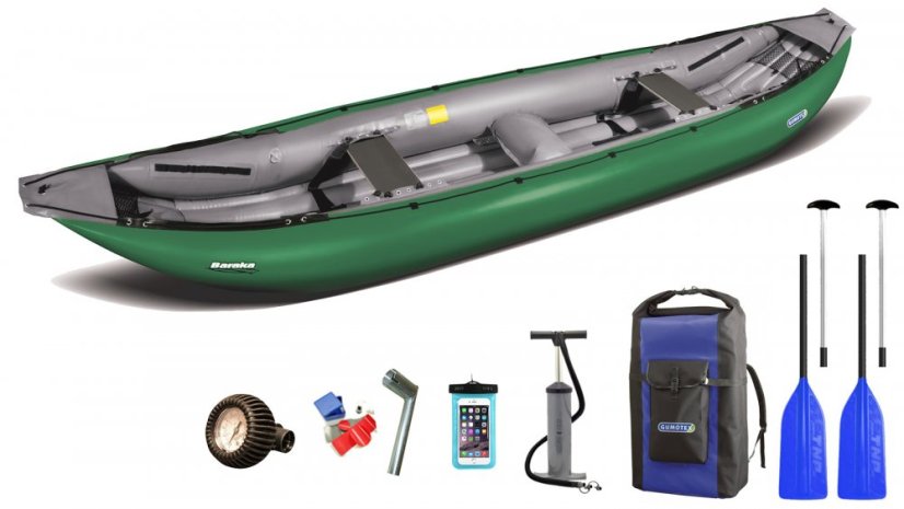 CANOE BARAKA GUMOTEX set Travel - Colour: Green