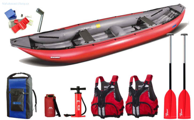 KANU BARAKA GUMOTEX Komplett-Set - Farbe: Rot