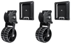 Kolieska prepravné tmavo šedé s platňou