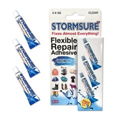 Stormsure Flexibler Reparaturkleber – 3x5g Clear