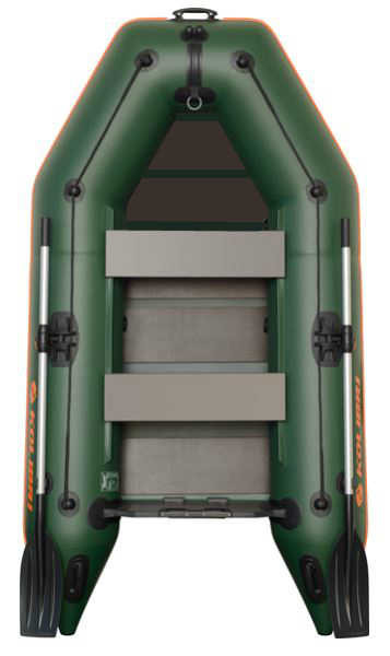 Člun Kolibri KM-260 zelený, lamelová podlaha