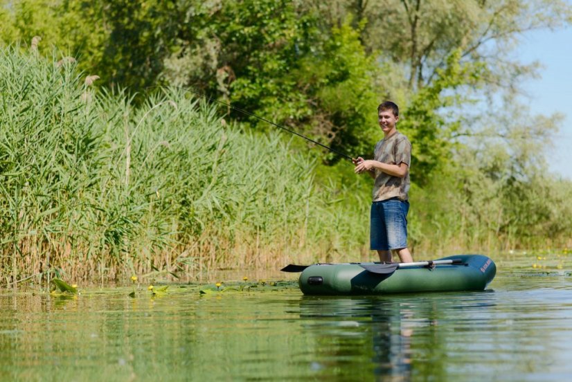 Člun Kolibri K-220 lamelová podlaha - Barva: Šedá